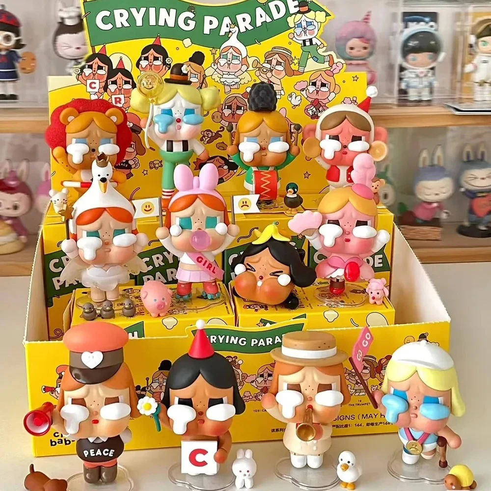 POPMART泡泡瑪特 CRYBABY 哭娃巡遊系列手辦盲盒擺件潮流公仔禮物