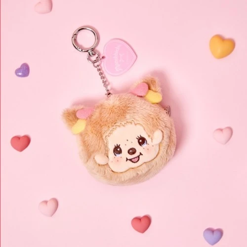 韓國 MONCHHICHI 蒙奇奇 Love Happy Angel 女孩 臉型收納包吊飾