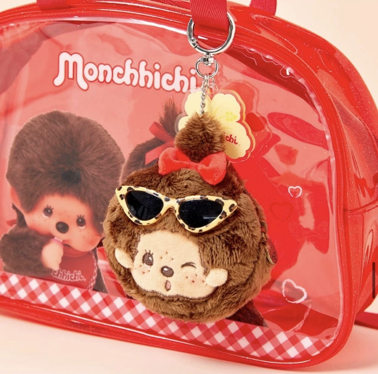 韓國 MONCHHICHI 蒙奇奇 夏日小麥肌女孩 臉型收納包吊飾