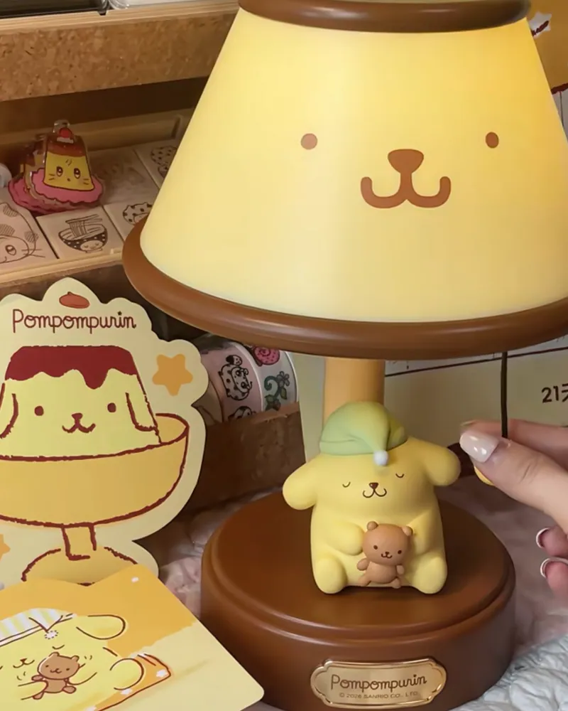 正版授權 SANRIO 布丁狗好夢互動檯燈｜三段亮度・Type-C充電