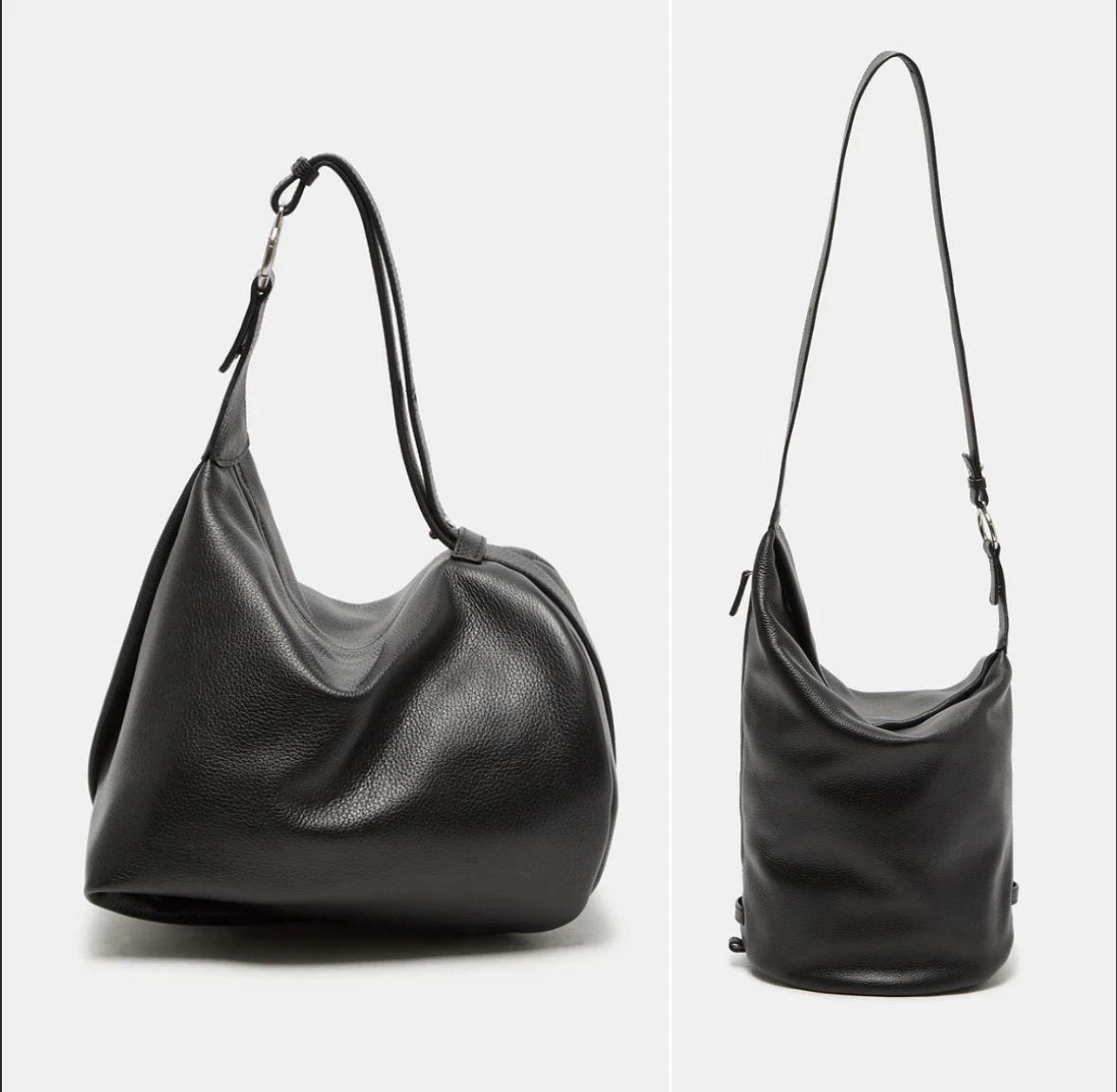 [預購] 韓國COURONNE荔枝紋牛皮三用包 斜背 肩背 後背 黑/杏 lemare backpack 17 代購
