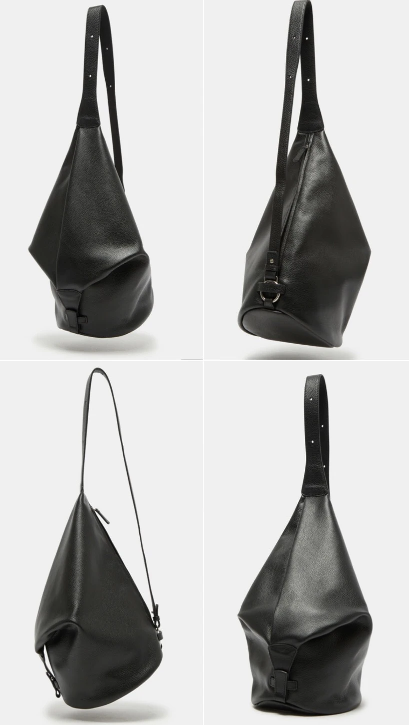 [預購] 韓國COURONNE荔枝紋牛皮三用包 斜背 肩背 後背 黑/杏 lemare backpack 17 代購