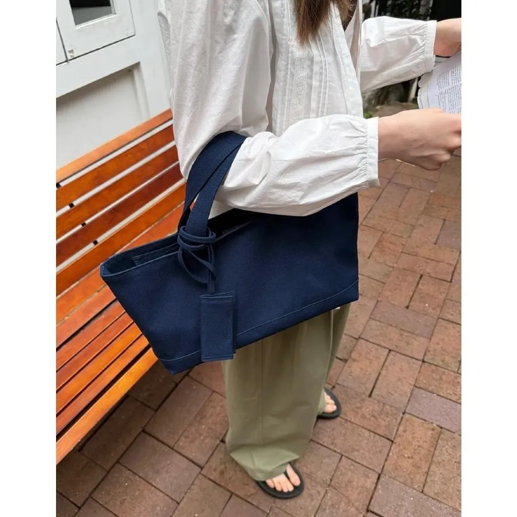 [預購] 韓國BROOKLY防潑水帆布包 藍/紅/米 book tote 代購