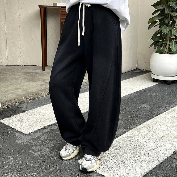 解構立體彎刀褲｜韓系 CityBoy 寬鬆長褲
