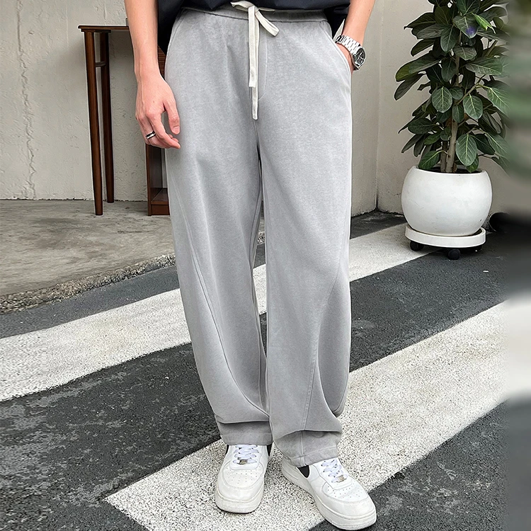 解構立體彎刀褲｜韓系 CityBoy 寬鬆長褲
