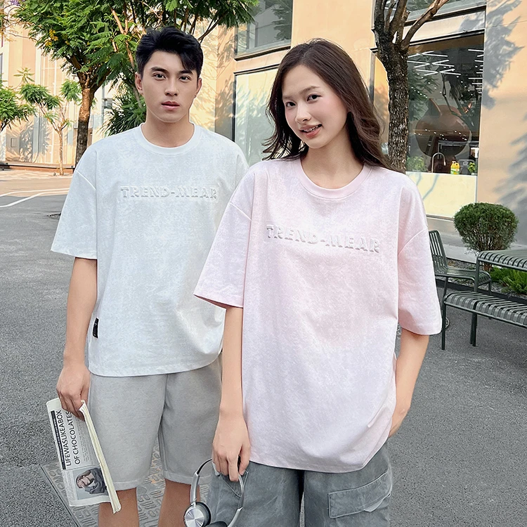 【低調有型・質感升級】TREND-WEAR立體刺繡寬版T恤