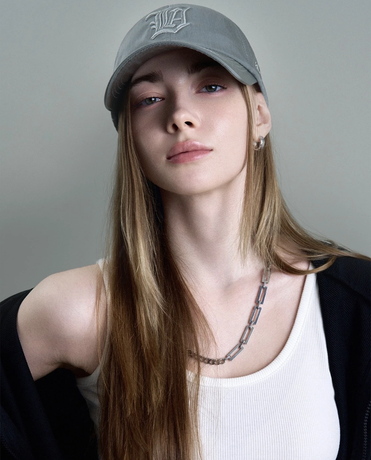 LINAVENUE NEW LA 尼龍刺繡標誌棒球帽 Khaki
