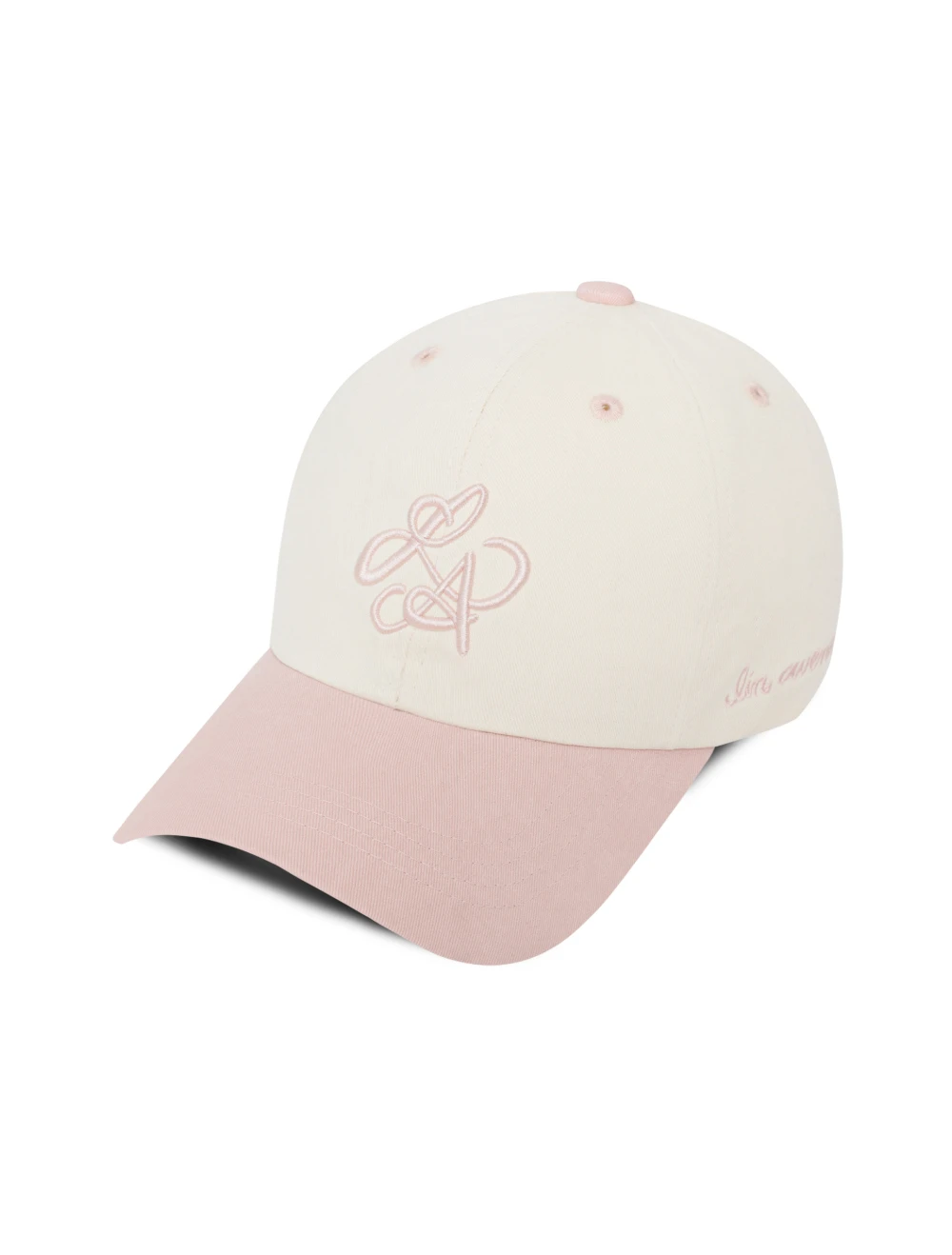 Linavenue LA 系列 撞色拼接棒球帽 Pink&Cream