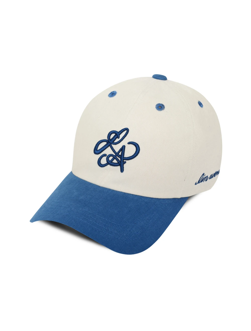 Linavenue LA 系列 撞色拼接棒球帽 Blue&Cream