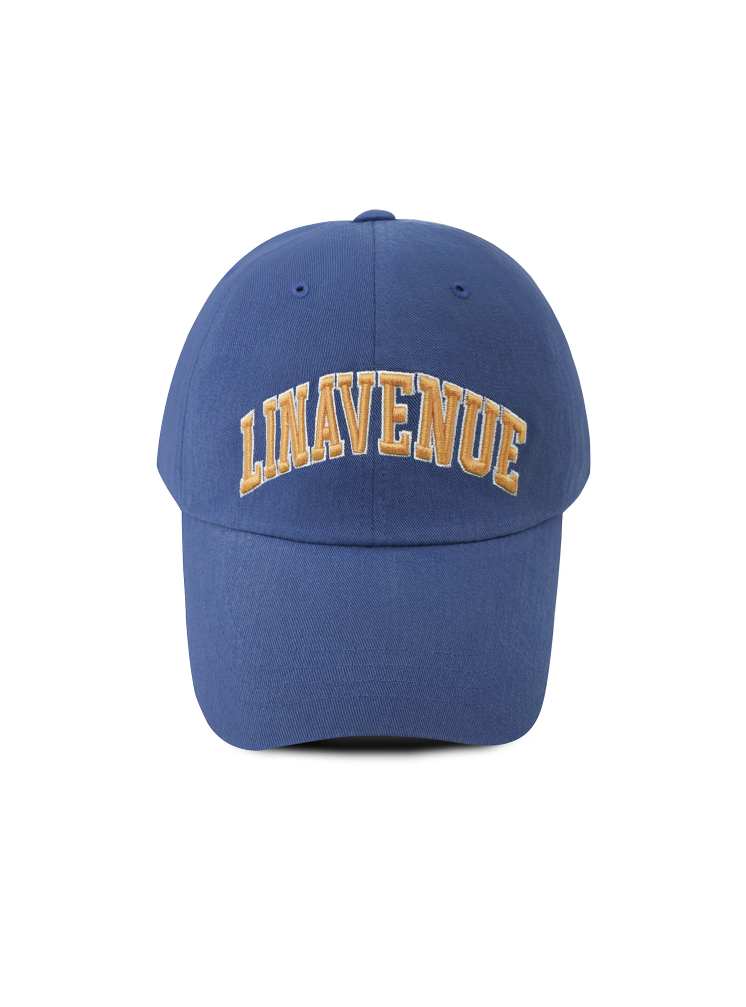 LINAVENUE 大學聯名系列 弧形LOGO棉質棒球帽 California Blue