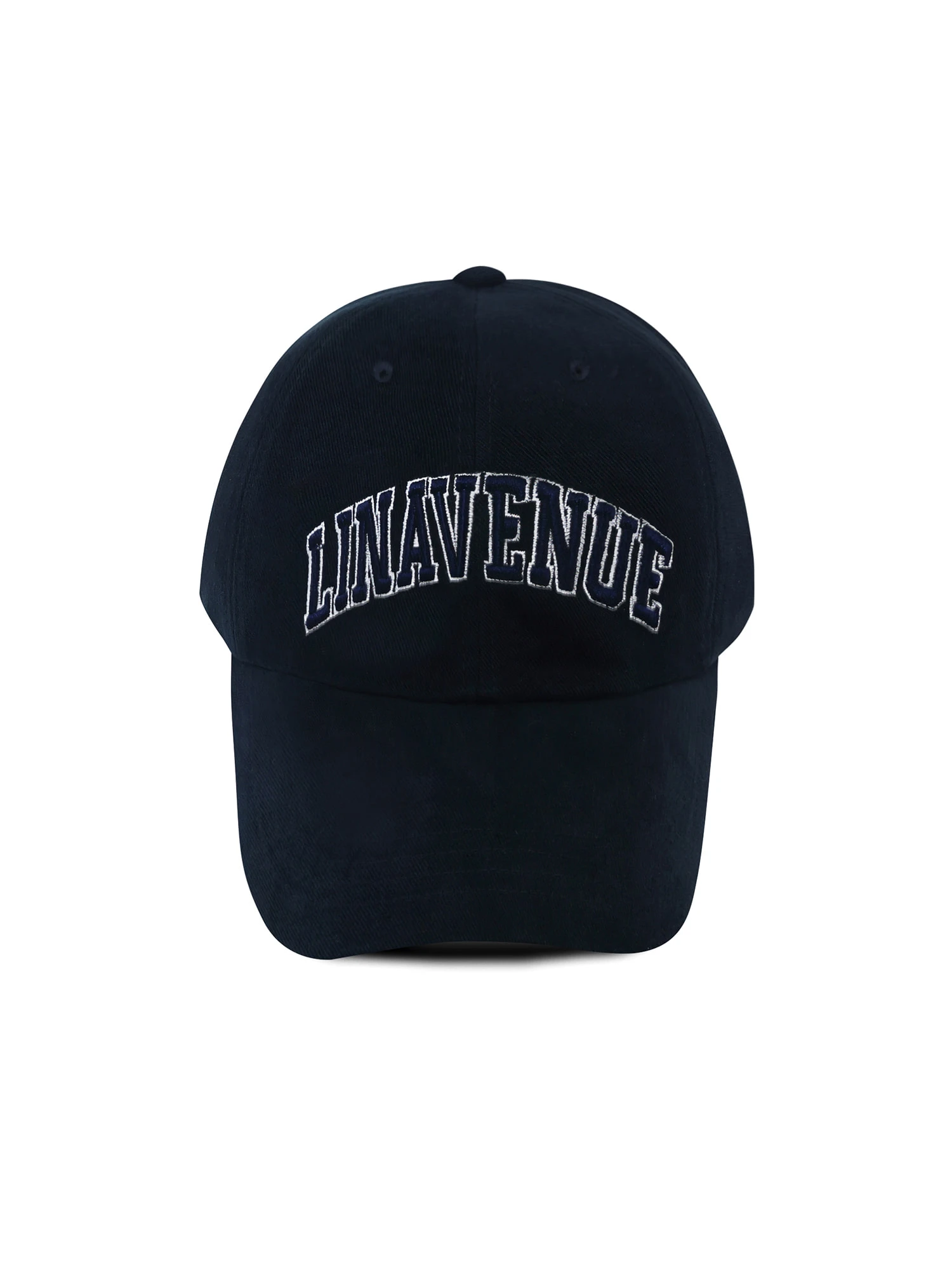 LINAVENUE 大學聯名系列 弧形LOGO棉質棒球帽 College Navy