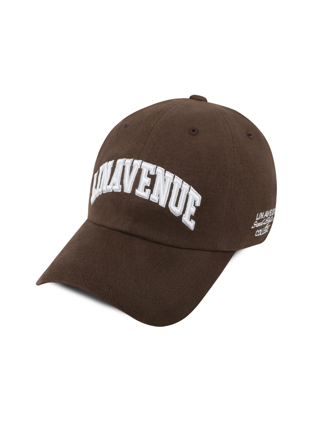 LINAVENUE 大學聯名系列 弧形LOGO棉質棒球帽 Heritage Brown