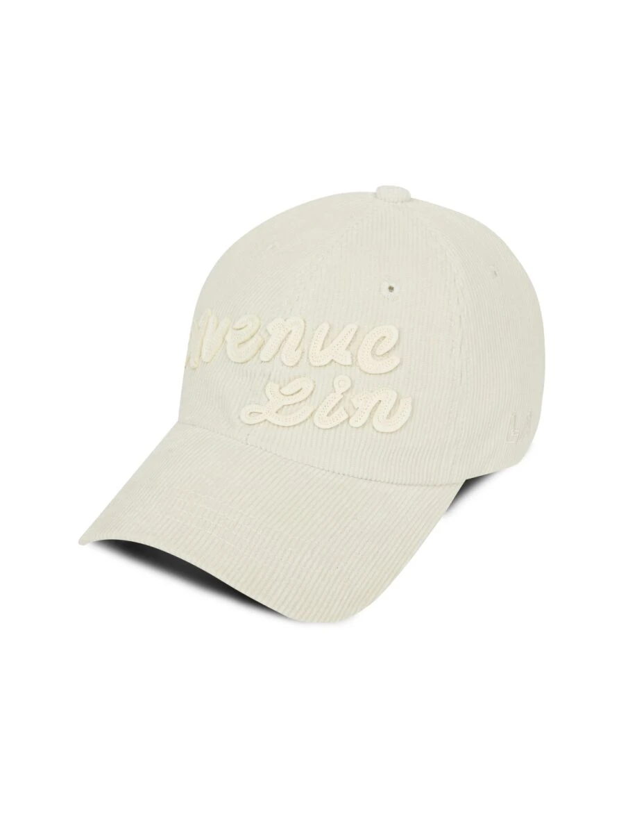 LINAVENUE Avenue系列 燈芯絨棒球帽 Cream