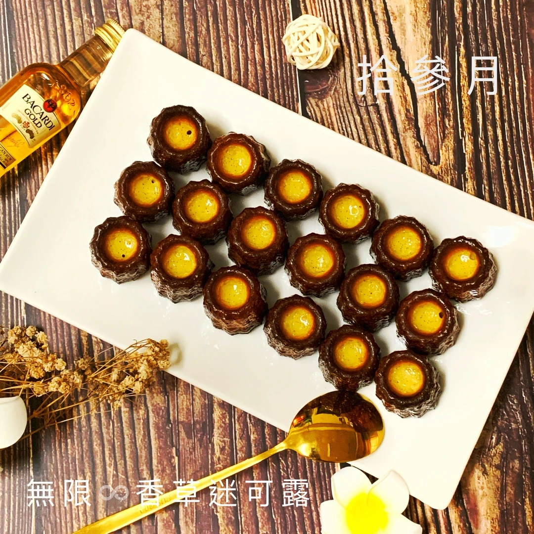 迷你香草蘭姆可麗露 18入｜焦糖脆皮和朋友分享