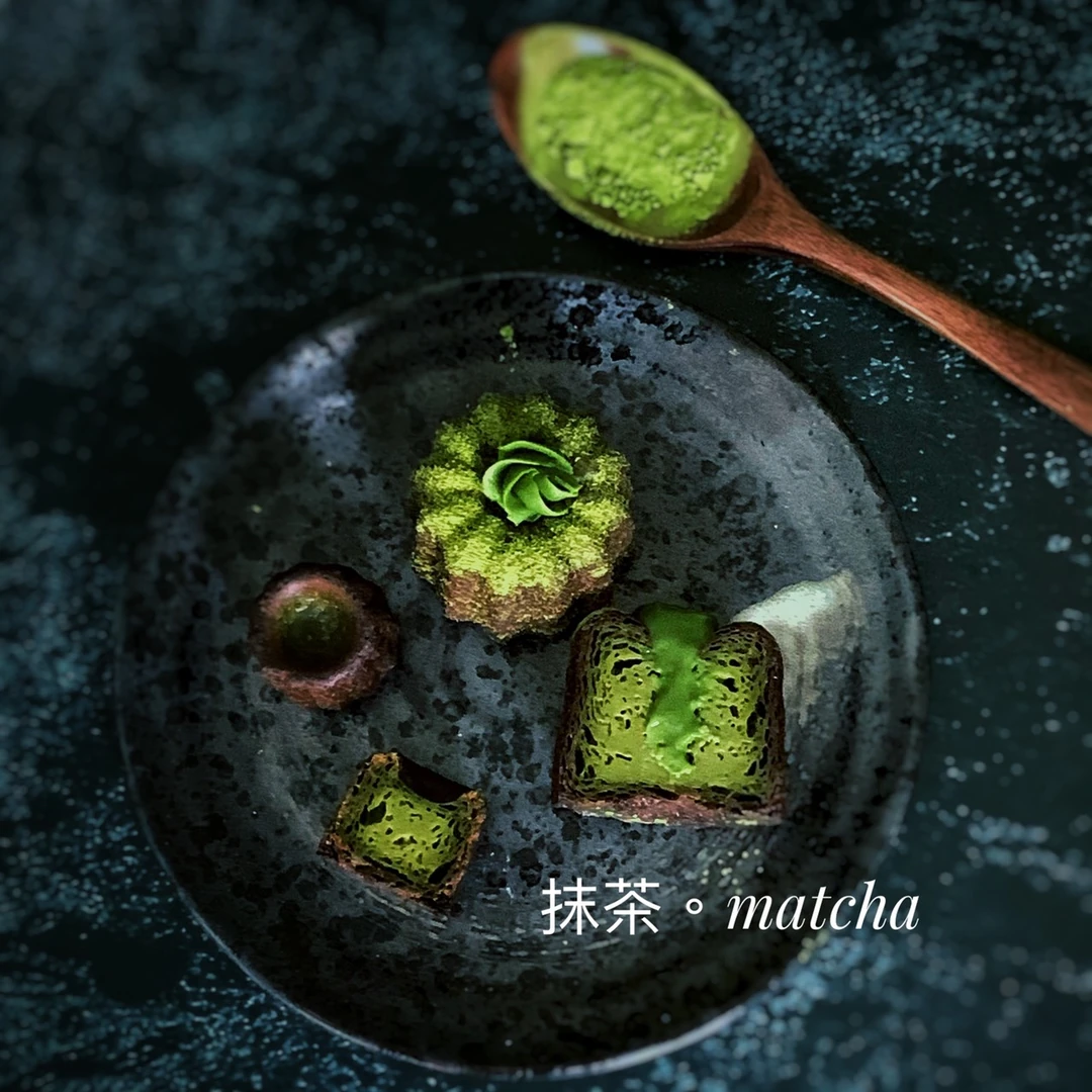 橙酒抹茶可麗露｜果香與茶香交融