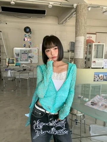 LYLO KR選品｜S06 MUSE JACKET 蕾絲外套_薄荷綠
