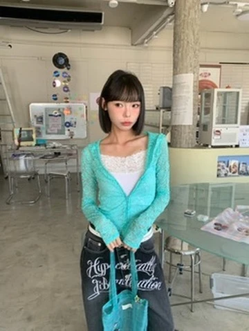 LYLO KR選品｜S06 MUSE JACKET 蕾絲外套_薄荷綠