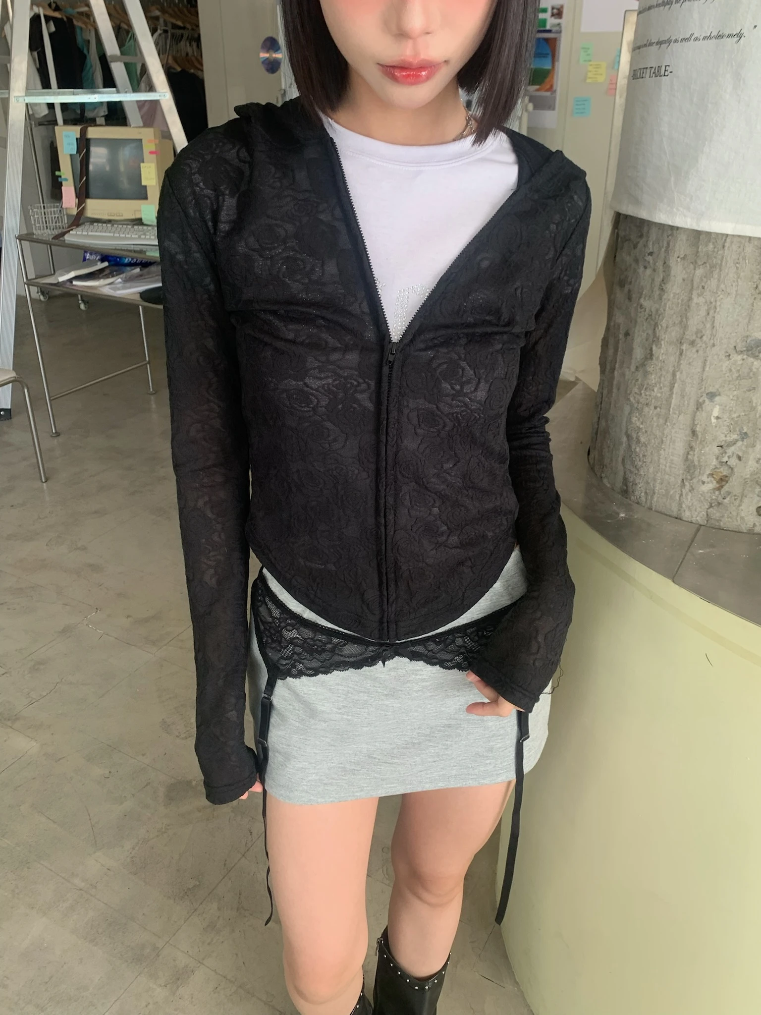 LYLO KR選品｜S06 MUSE JACKET 蕾絲外套_黑