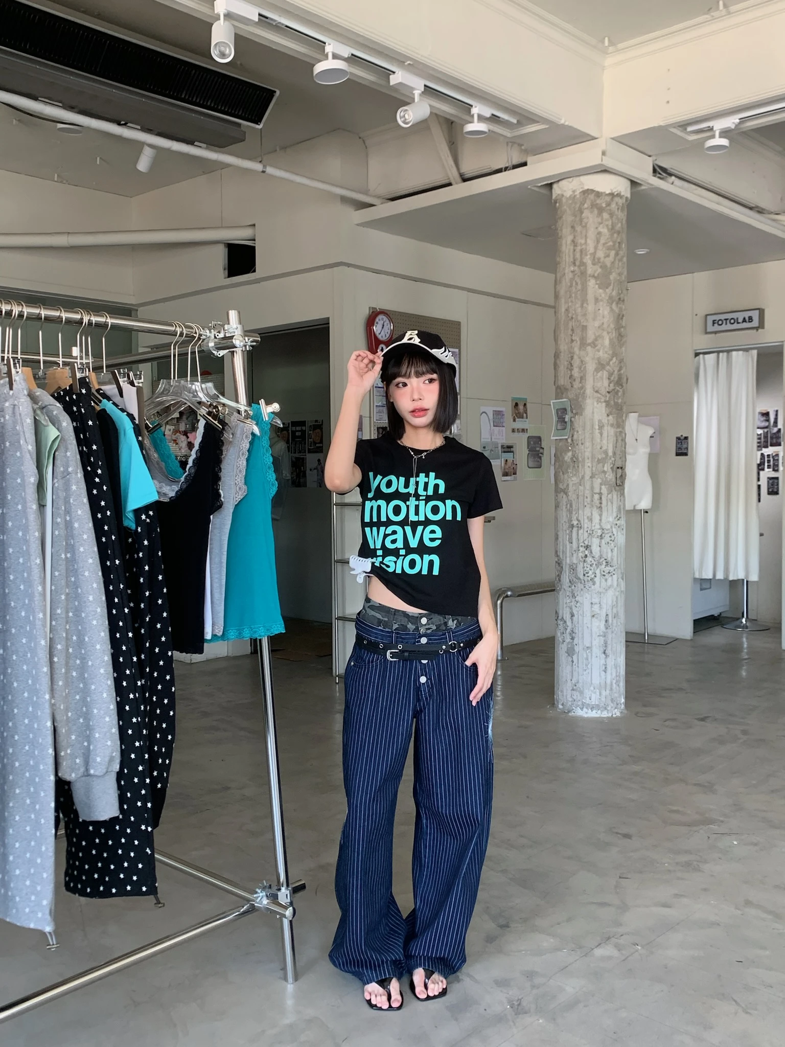 LYLO KR選品｜S08 CARGO STRIPE 迷彩條紋褲