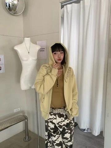 LYLO KR選品｜S09 CURSIVE JACKET 草寫字母外套_黃