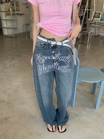 LYLO KR選品｜S10 SIGNATURE DENIM 字樣牛仔褲_牛仔