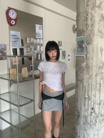 🇰🇷KS1 16 ANGEL Letter Tee 天使字母T_白