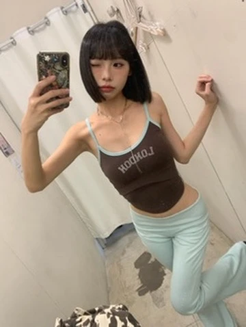 LYLO KR選品｜S23 Dual Tone Bra 雙色撞色BRA TOP_咖