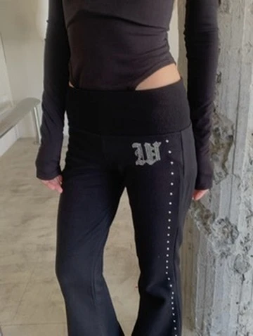 LYLO KR選品｜S25 Stud Street 鉚釘休閒棉褲_黑