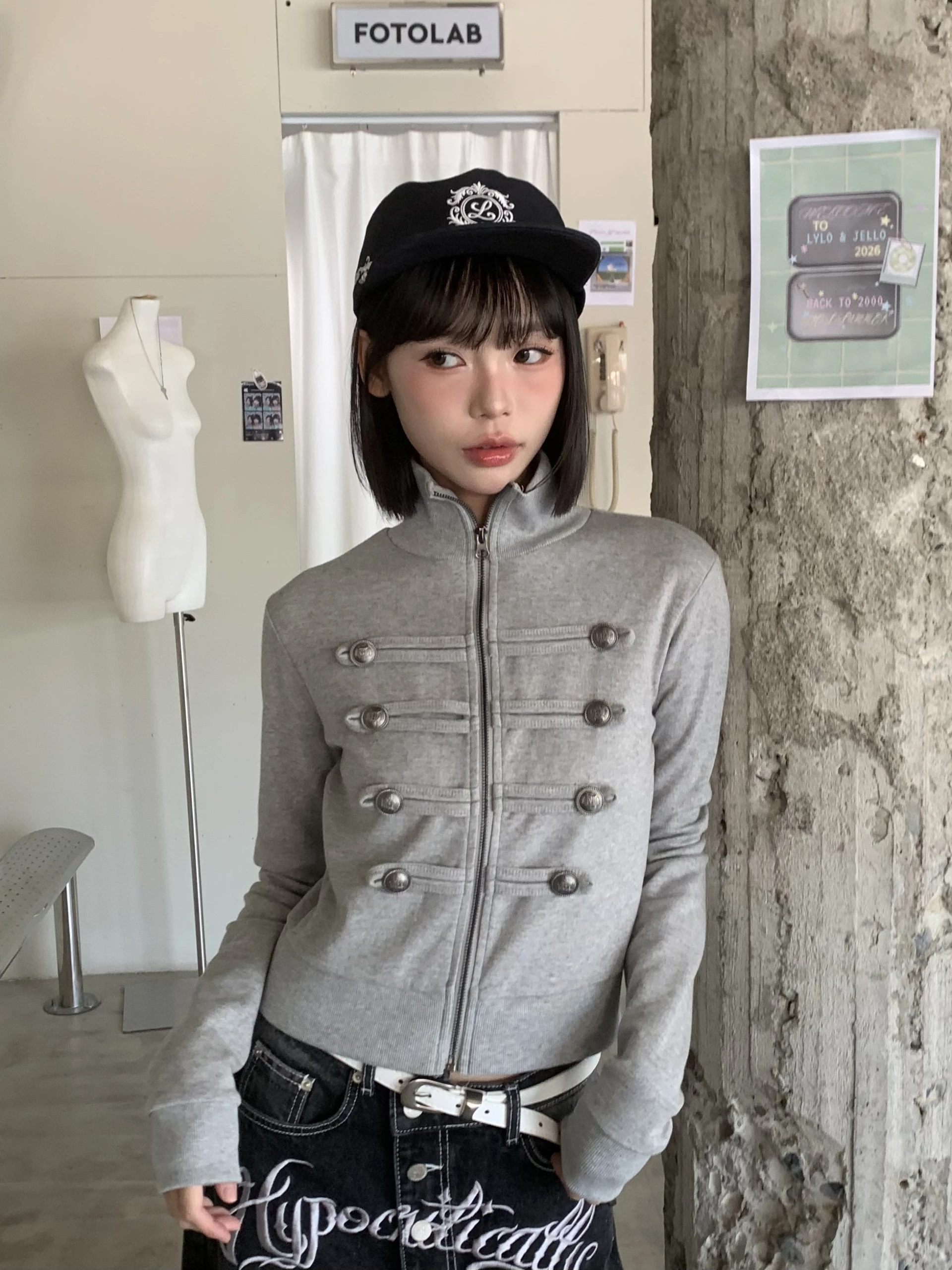 LYLO KR選品｜S17 Napoleon Jacket 經典拿破崙短外套_ 灰