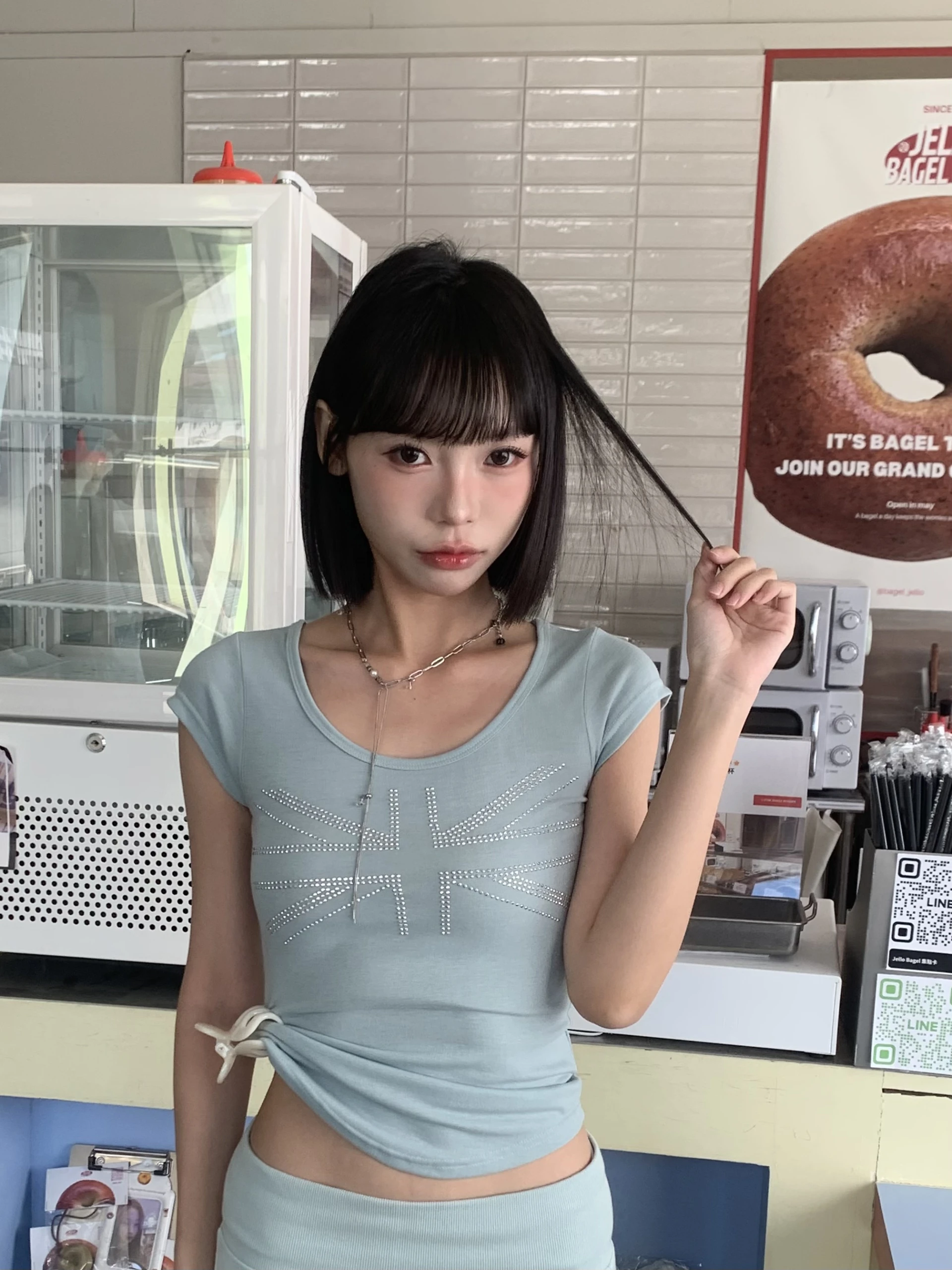 LYLO KR選品｜S22 London Vintage 英倫復古短T_藍