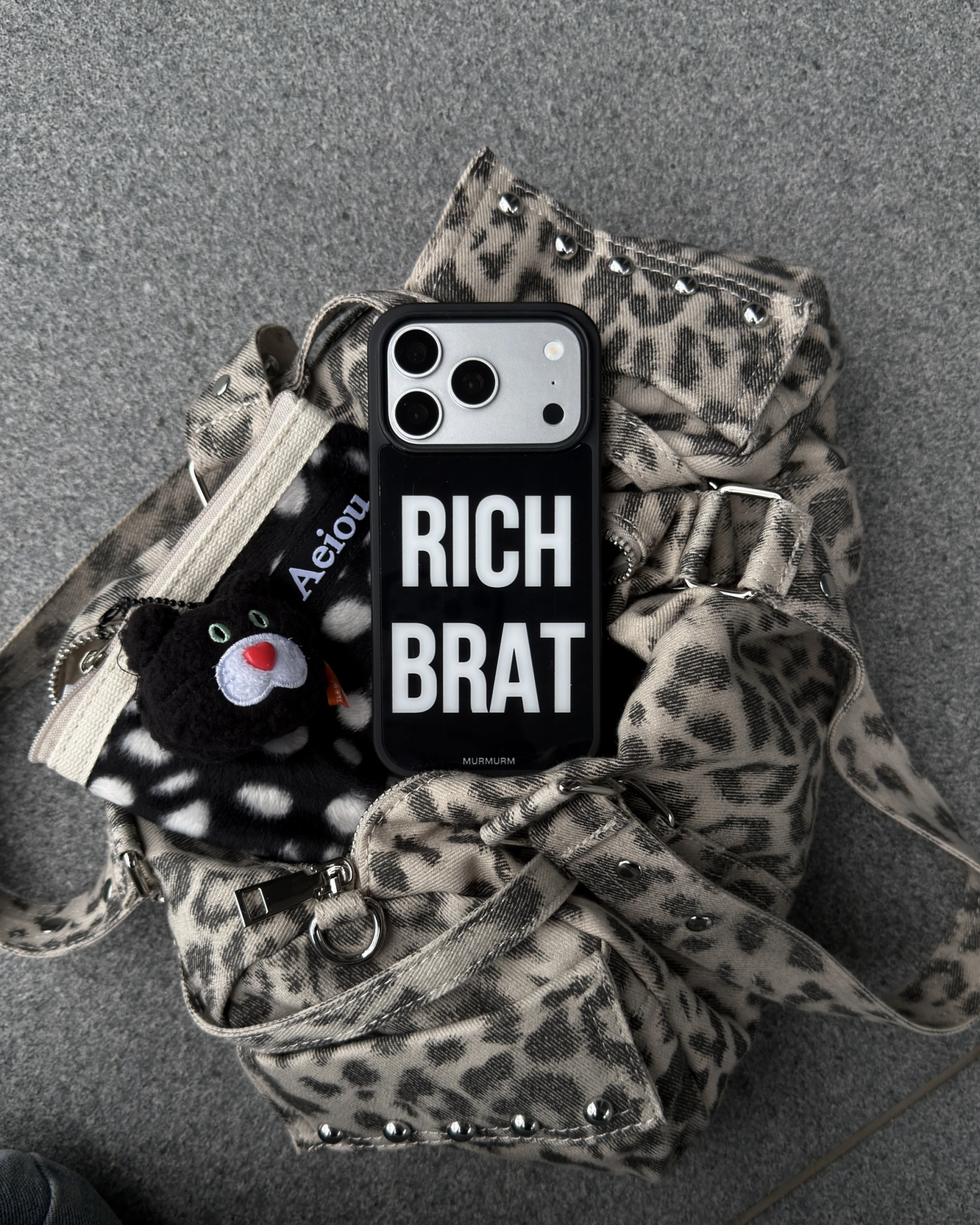 Ｍurmurm ｜RICH BRAT 磁吸全包軟殼 手機殼_黑