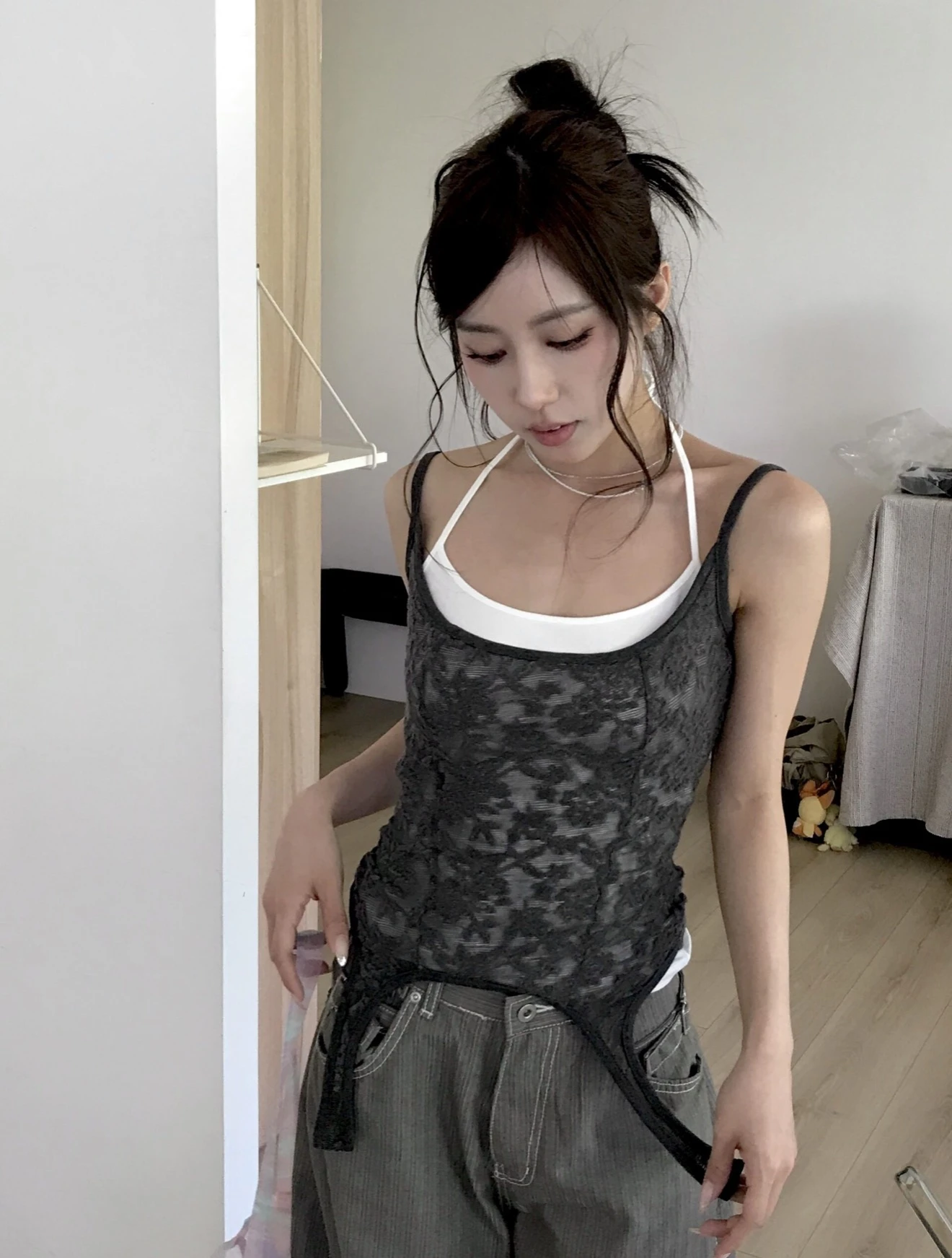 🇰🇷 KJ1 721 立體紋理修身背心