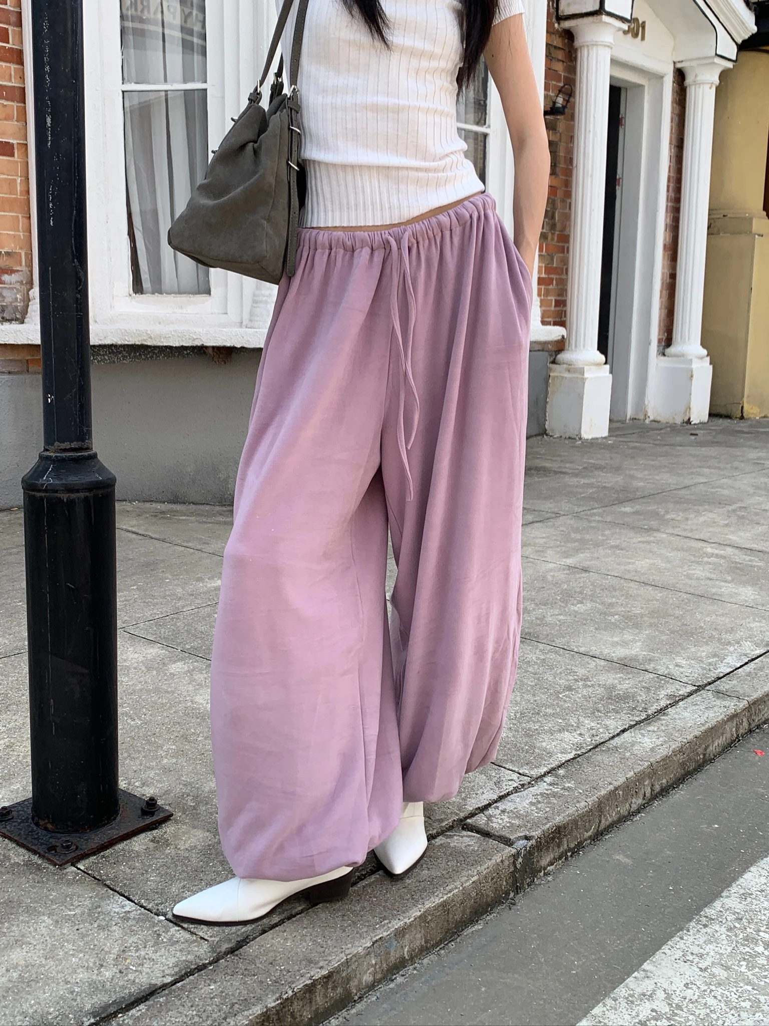 CO4 14  Cozy Fleece Pants 慵懶羊絨棉褲＿粉
