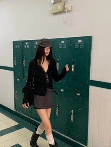 CO4 19 Classic Tweed Mini 質感毛呢短裙＿灰