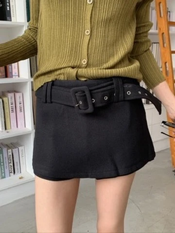 CO4 19 Classic Tweed Mini 質感毛呢短裙＿黑