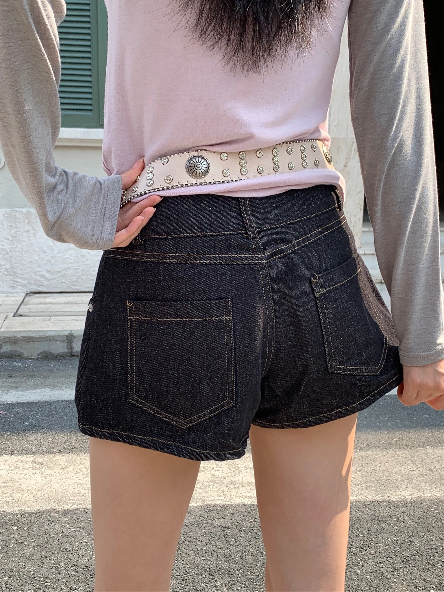 CO4 21 Denim Mini Skirt 牛仔短裙＿藍