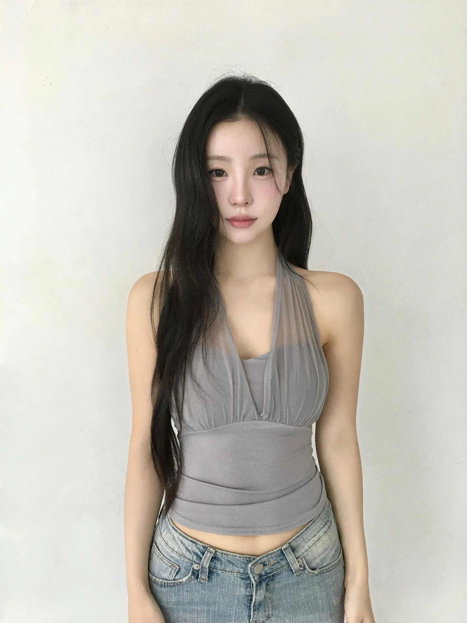 微醺心動繞頸網紗背心