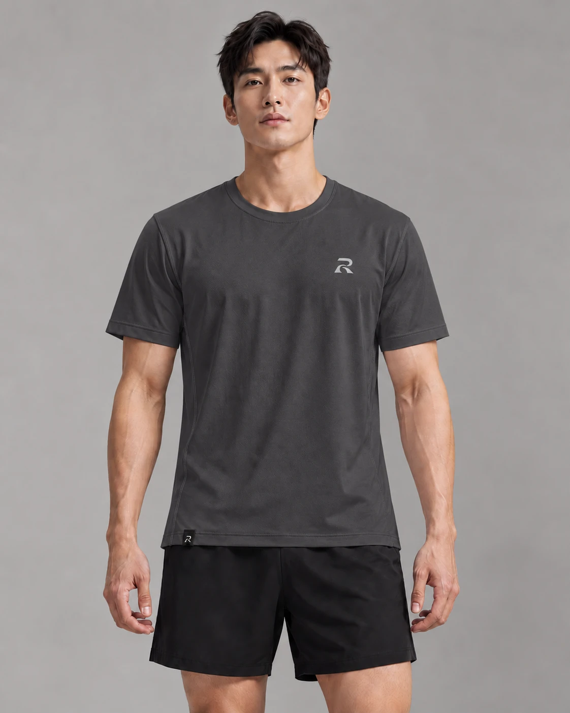 Signature Hybrid Tee [Anthracite]