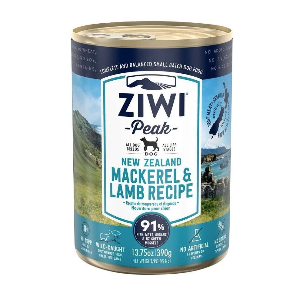 ZIWI巔峰 鯖魚羊肉 經典鮮肉狗主食罐 ( 狗罐 | 罐頭 )