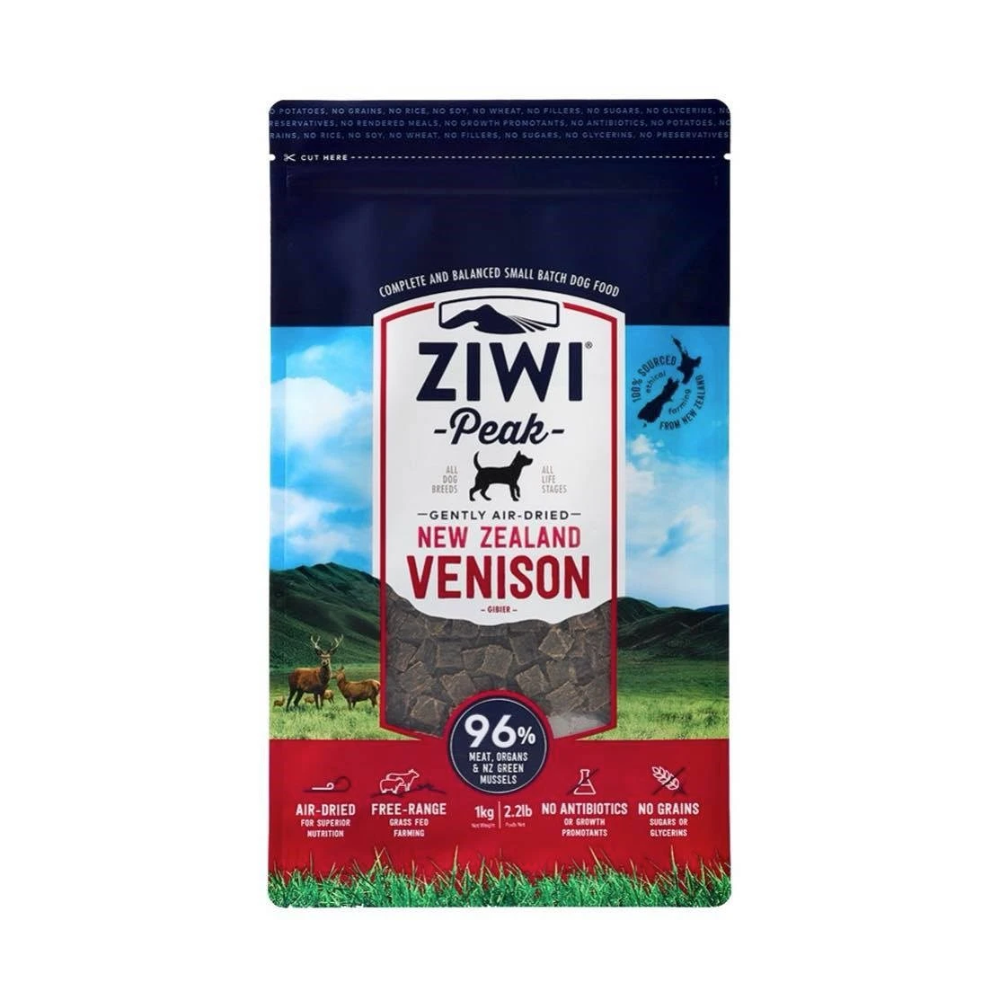 ZIWI巔峰 鹿肉口味 經典系列 狗糧 ( 狗飼料 | 生食肉片 )