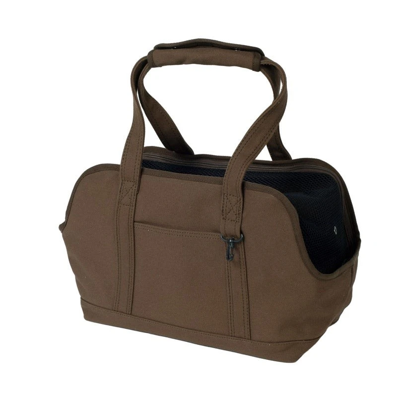 free stitch Square Tote Carry Bag  |帆布托特手提包(咖)