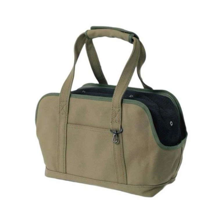free stitch Square Tote Carry Bag  ｜帆布托特手提包(綠)