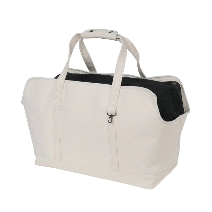 free stitch Square Tote Carry Bag ｜帆布托特手提包(白)