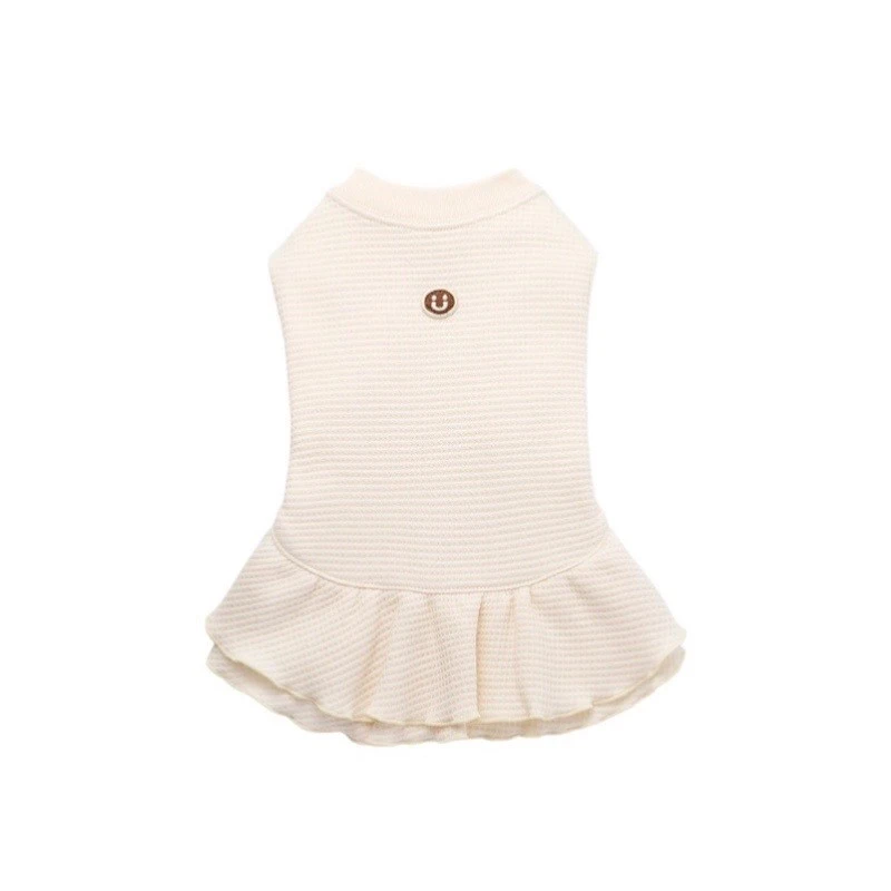 Organic cotton waffle check dress|有機棉華夫格洋裝