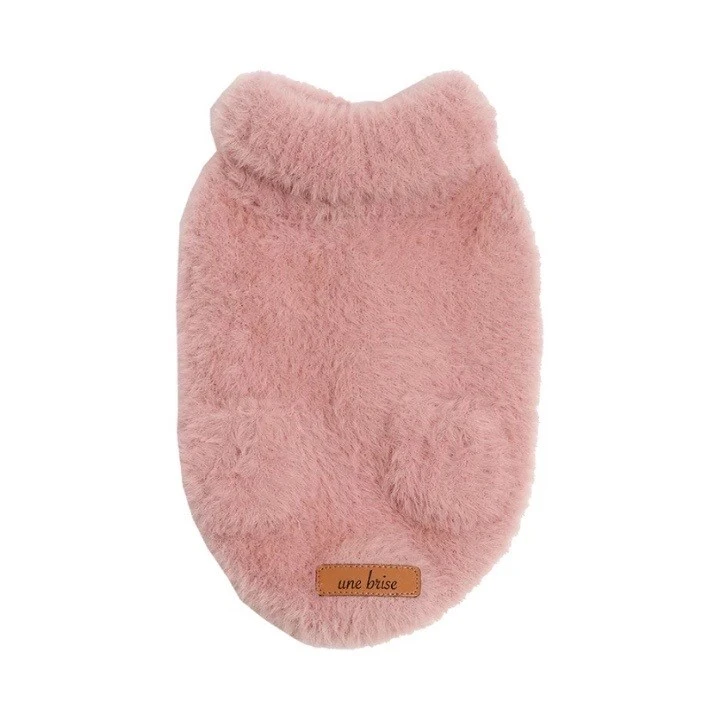 feather real knit  |   超柔軟素面毛衣／玫粉色