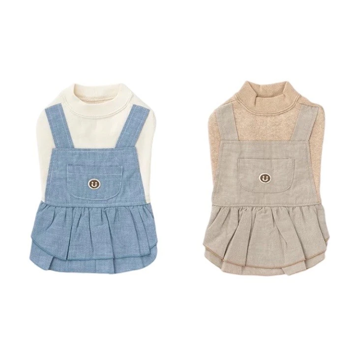 Organic cotton plush suspender dress|有機棉毛絨吊帶洋裝