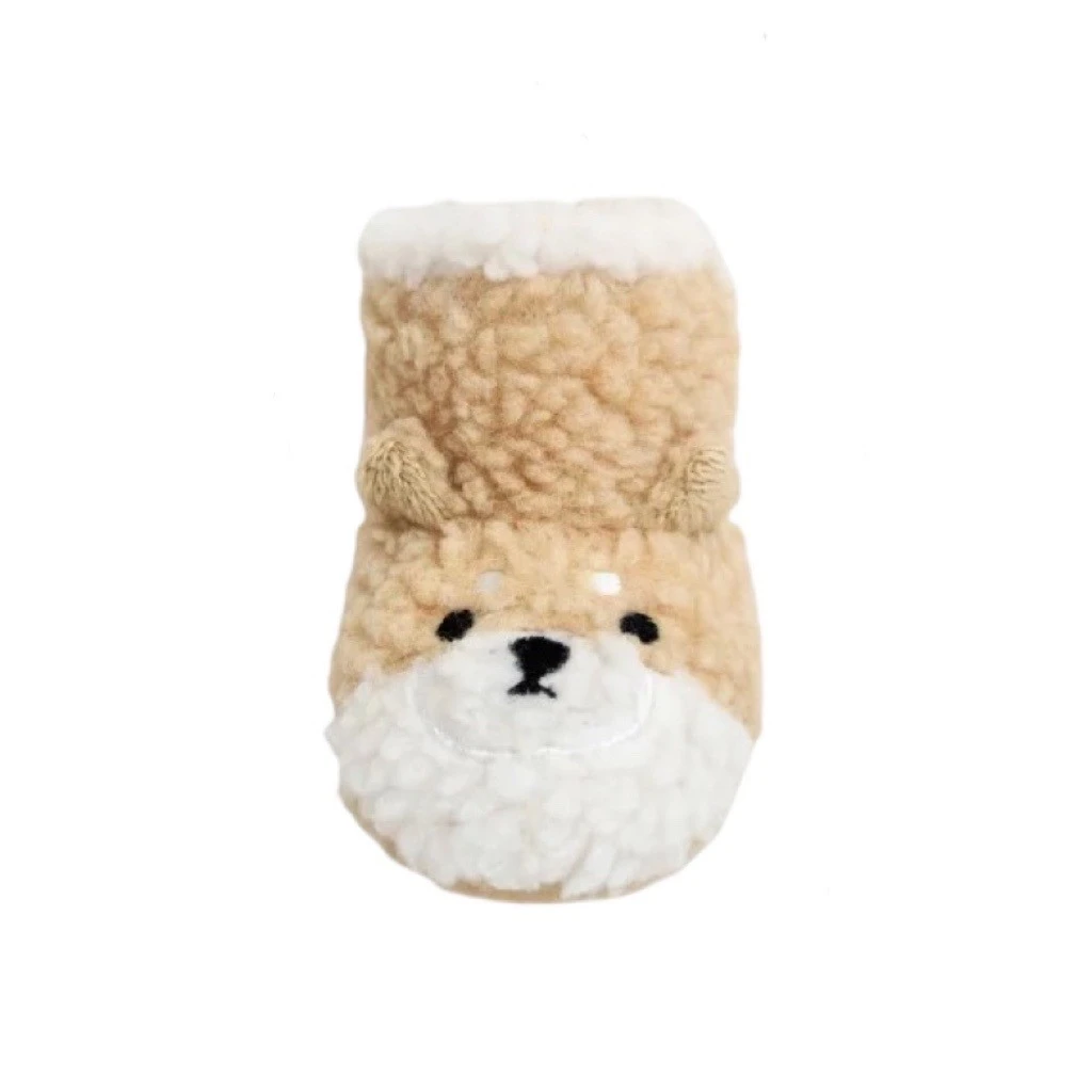 毛毛雪靴藏食玩具｜柴犬