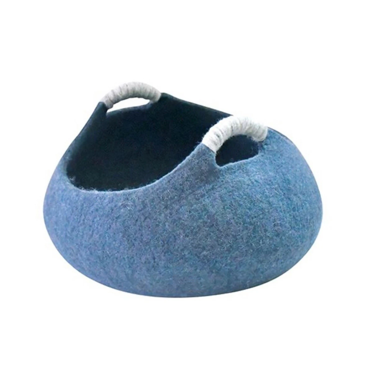 wool felt cat nest ｜羊毛氈貓窩 藍
