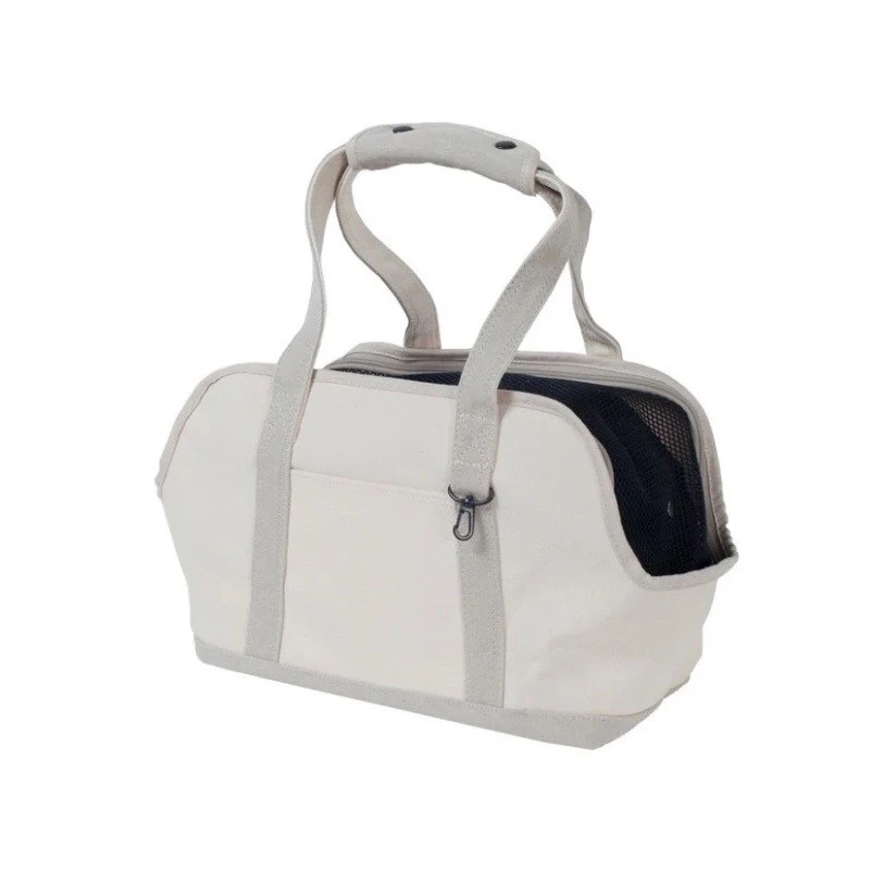 free stitchLinen Square Tote Carry Bag (Two-tone) ｜雙色亞麻手提包