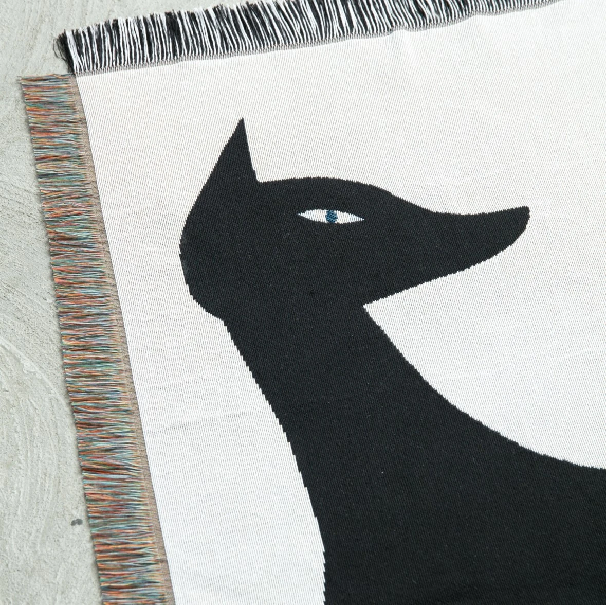 Multi Blanket “kuro neko” 山口一郎 藝術毯